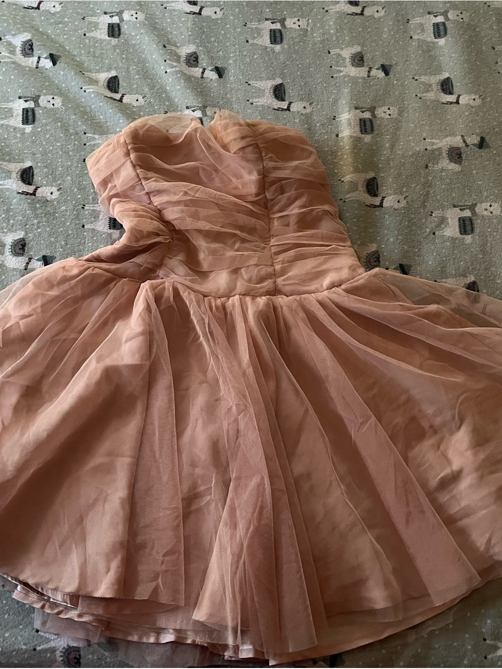 Girls Dusty Rose Tulle Party Dress